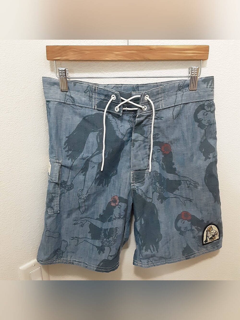 Kanvas By Katin Hula Girl Hawaiian Luau Boardshort